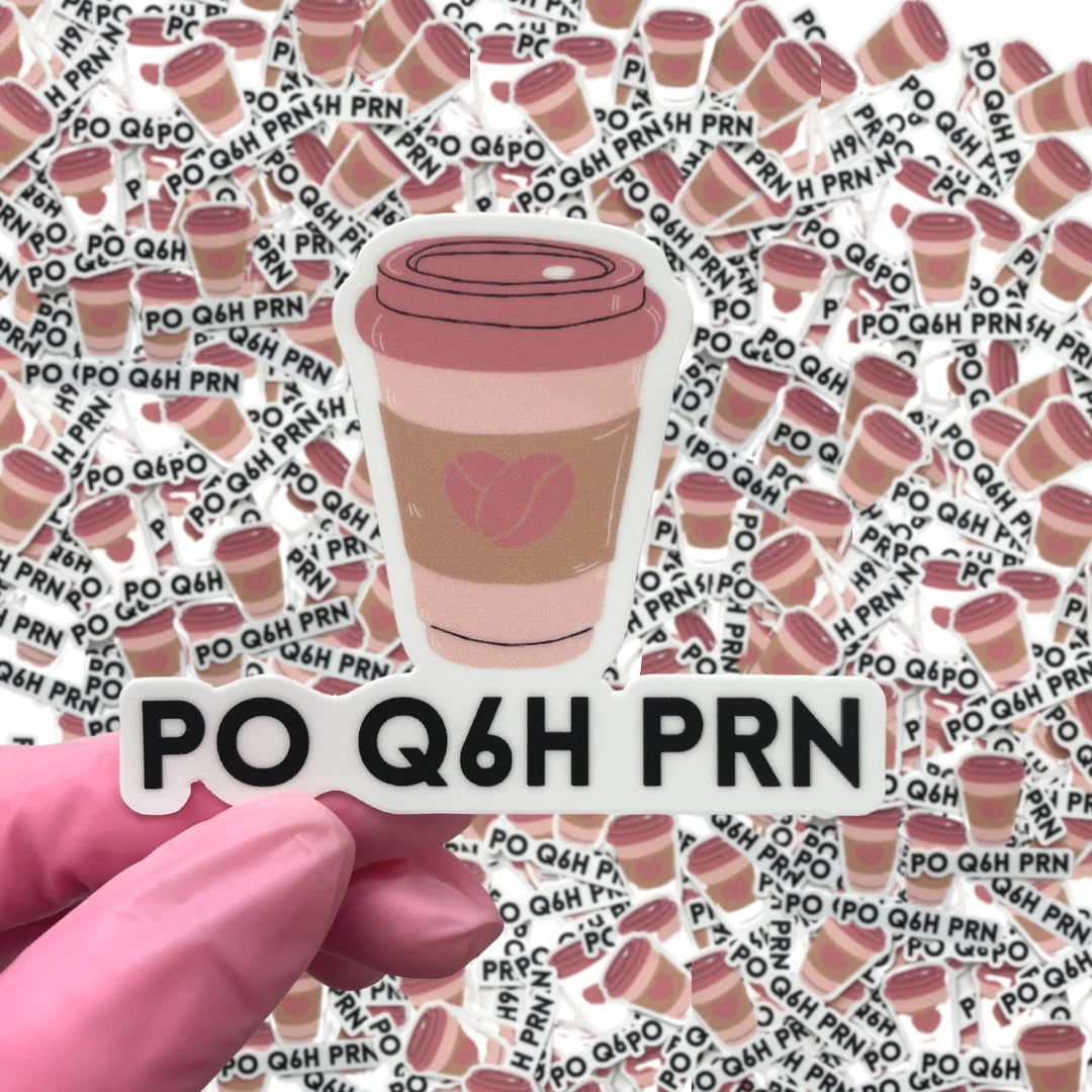 Nursing Stickers Stickers NurseIQ Coffee QH6  