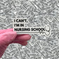 Nursing Stickers Stickers NurseIQ Nursing School  