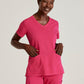 Grey's Anatomy - Serena Scrub Top Women's Scrub Top Grey's Anatomy Spandex Stretch Vibrance Pink XXS 