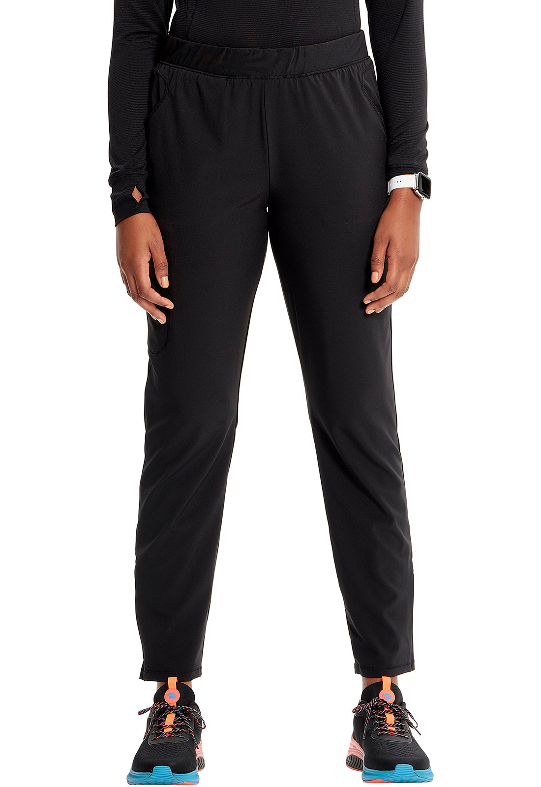 GNR8 Mid Rise Pull-on Tapered Leg Cargo Scrub Pant Women's Scrub Pant Infinity GNR8 Black XXS