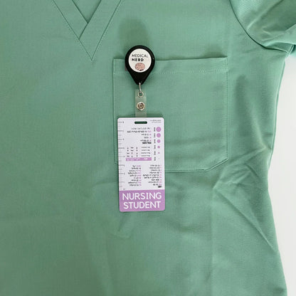 Nursing Student Designation Badge with Reference Information Designation Badge NurseIQ Purple  