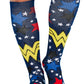 Compression Socks with Disney Prints Compression Socks Cherokee Legwear Wonder Stars  