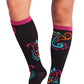Plus Size Fit - Compression Socks 10-15mmHg Compression Socks Cherokee Legwear Perfect Paisley  