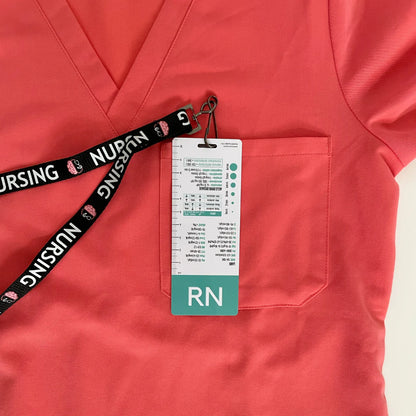 RN Designation Badge with Reference Information Designation Badge NurseIQ Teal  