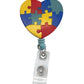 Prestige Medical Retractable ID Badge Holder Retractable Badge Reel Prestige Medical Autism Heart  