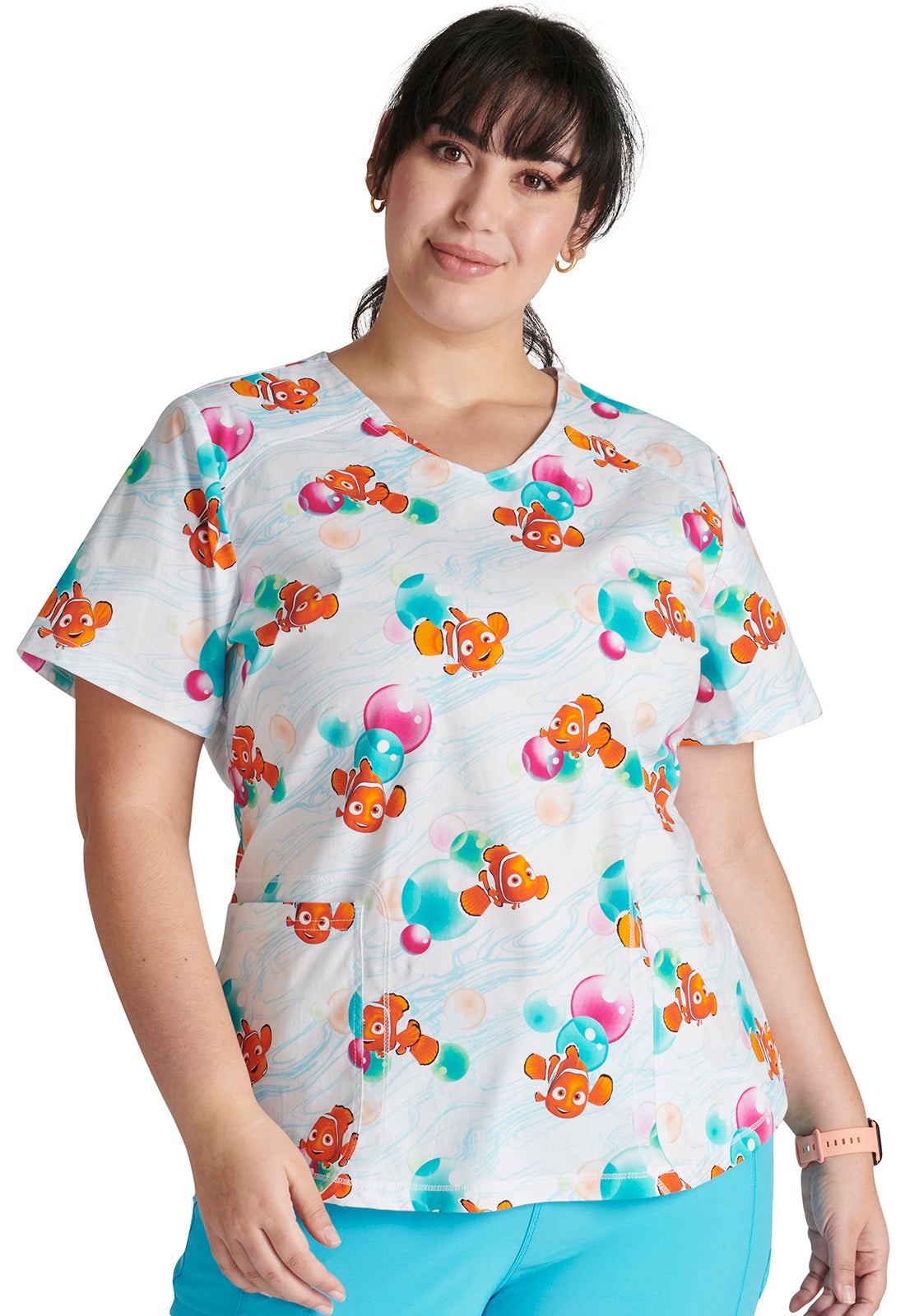 Women's Scrub Tops - Printed Scrub Shirts for Women