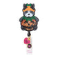 Koi Retractable ID Badge Reel Retractable Badge Reel Koi Pumpkin Dog  