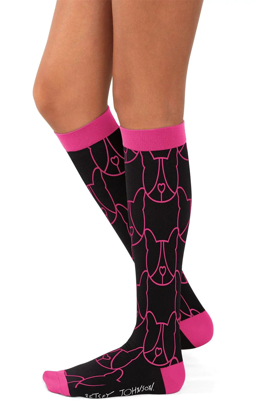 Koi Betsey Johnson Women's Compression Socks 2-Pack Women's Compression Socks Koi   