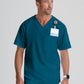 Grey's Anatomy Evan Top - Men's V-Neck Scrub Top Men's Scrub Top Grey's Anatomy Classic Caribbean Blue/Bahama XS 