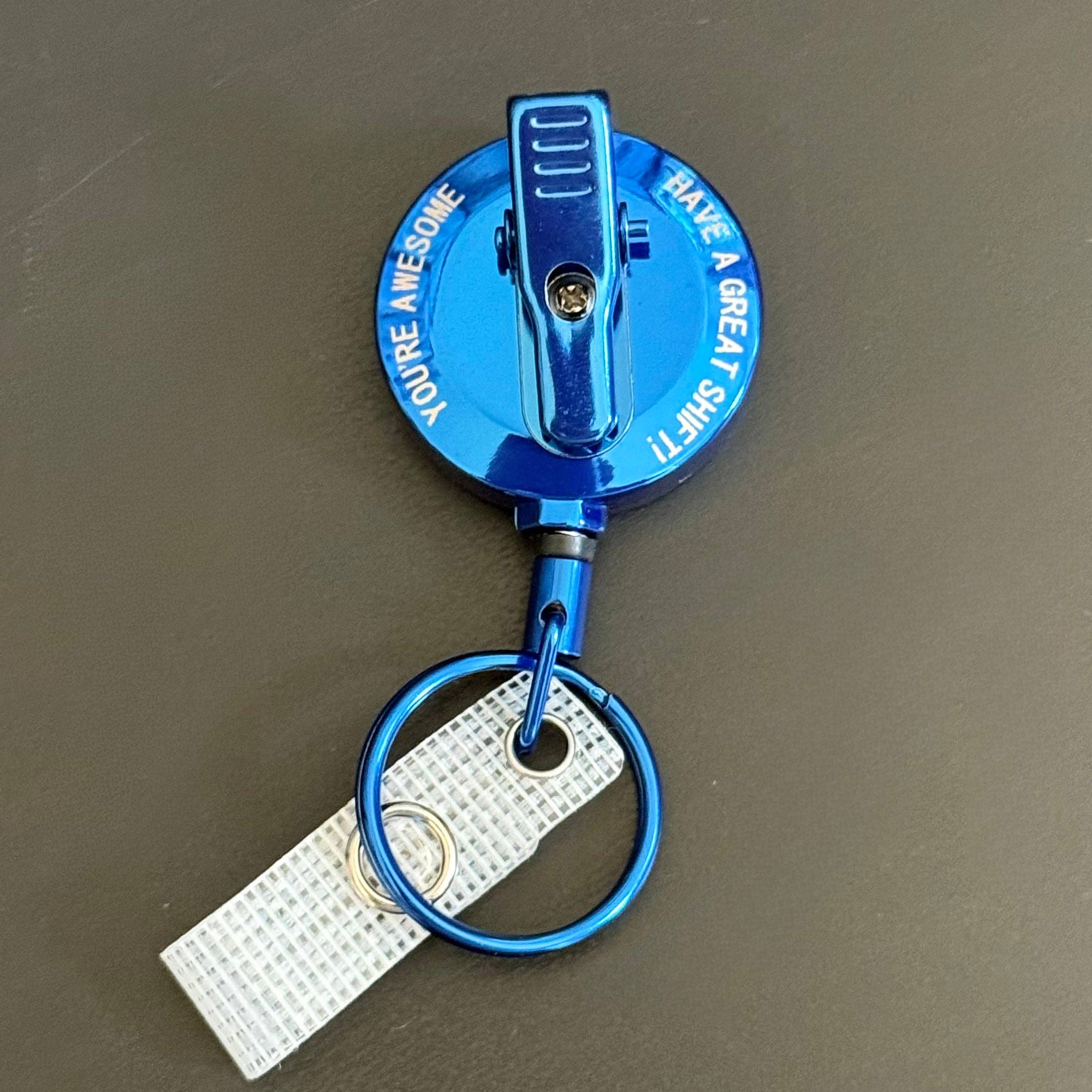 Interchangeable Heavy Duty Badge Reel - Blue