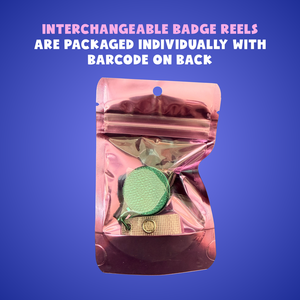 Interchangeable Heavy Duty Badge Reel - Purple