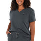 koi Next Gen | Ready to Work Women's 1-Pocket Tuck-In Scrub Top Women's Scrub Top koi Next Gen Charcoal XXS 