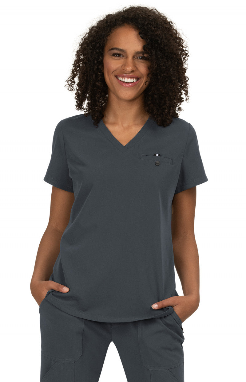 koi Next Gen | Ready to Work Women's 1-Pocket Tuck-In Scrub Top Women's Scrub Top koi Next Gen   