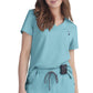 koi Next Gen | Ready to Work Women's 1-Pocket Tuck-In Scrub Top Women's Scrub Top koi Next Gen Sea Glass XXS 