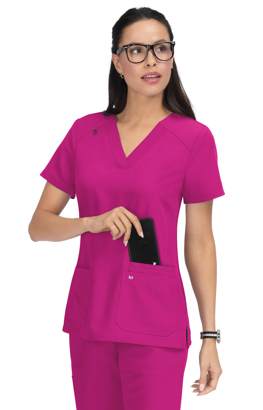 Hustle and Heart 3-Pocket Stretch Scrub Top Women's Scrub Top koi Next Gen