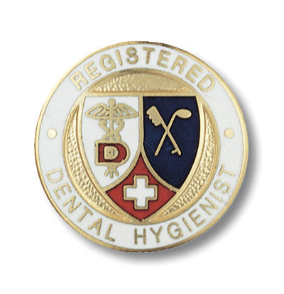 Profession Emblem Pin Emblem Pin Prestige Medical Registered Dental Hygienist Pin  