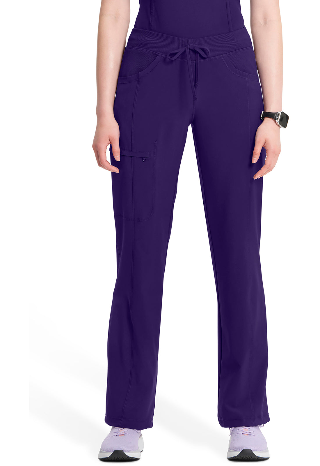 Cherokee Infinity Pant - Straight Leg Scrub Pant In Seasonal Colours Women's Scrub Pant Lasalle Uniform XXS Grape 