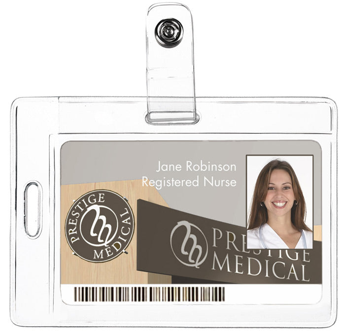 Two Way ID Holder Soft Plastic ID Holder Prestige Medical   