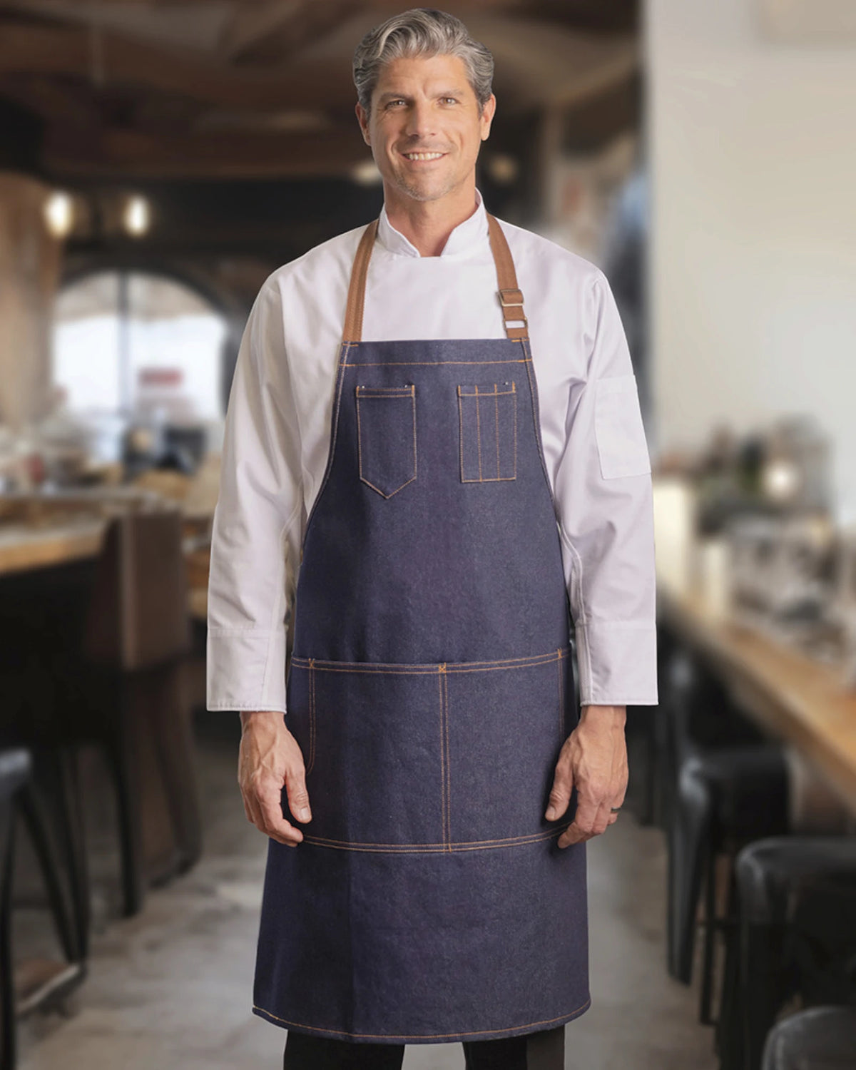 Contemporary Denim Chef Apron