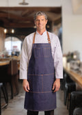 Man wearing Premium Uniforms  Contemporary Denim Chef Apron