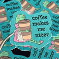 Sticker - Coffee Makes Me Nicer - Vinyl