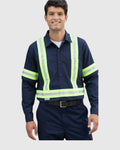 100% Cotton Hi-Vis Long Sleeve Work Shirt
