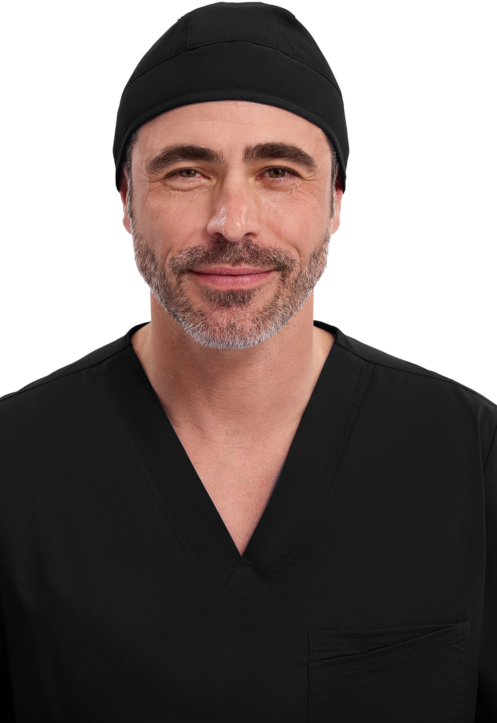 Scrub Hat – Adjustable Tie-Back, Unisex Fit with Sweatband Scrub Hat Cherokee Workwear Black