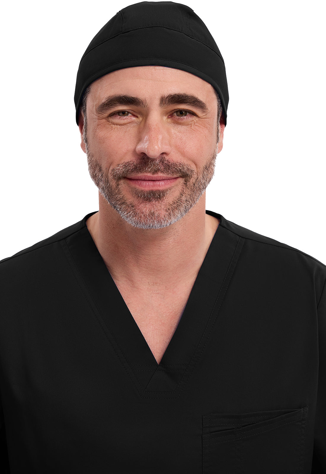 Scrub Hat – Adjustable Tie-Back, Unisex Fit with Sweatband Scrub Hat Cherokee Workwear Black