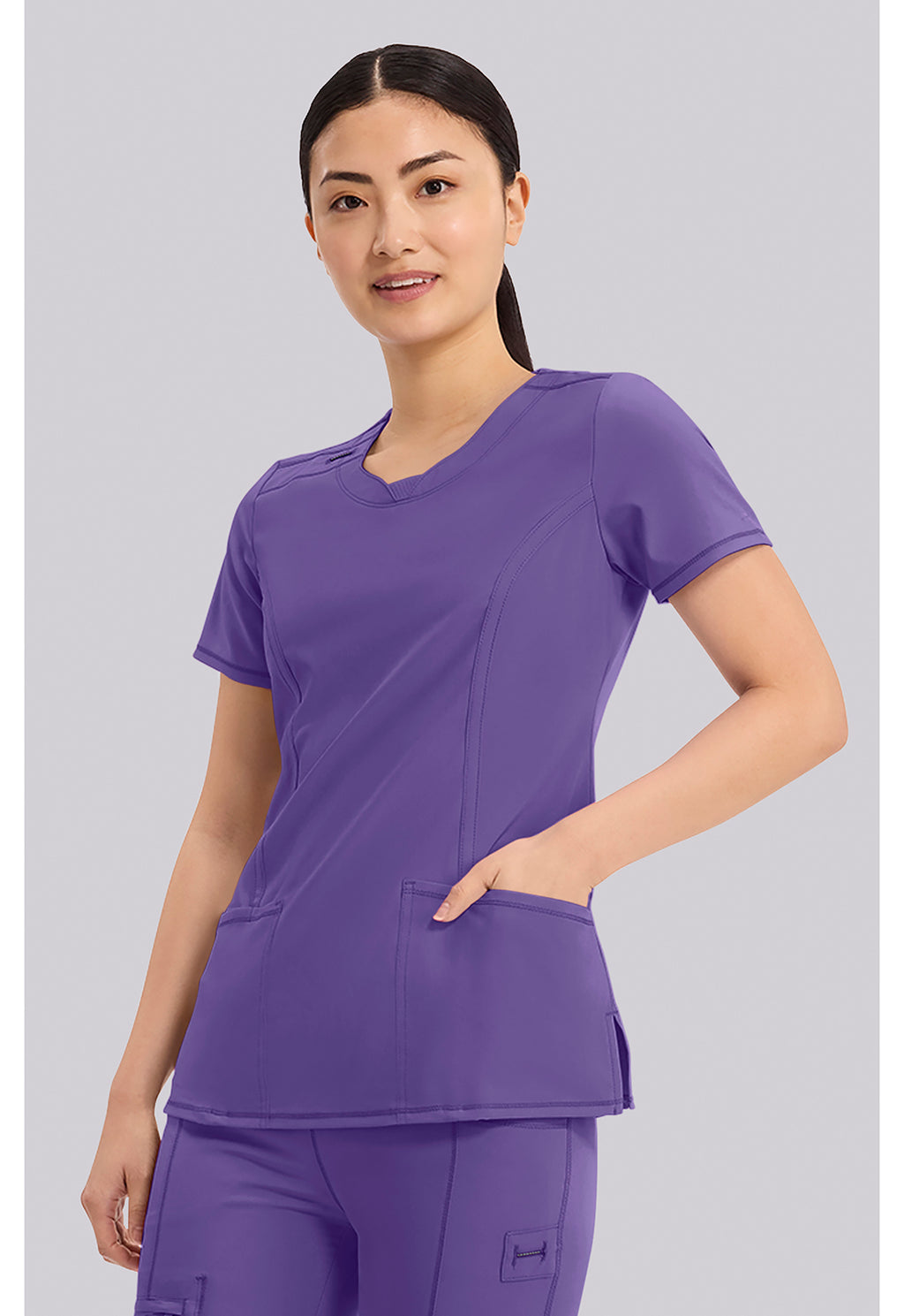 Infinity Round Neck Scrub Top