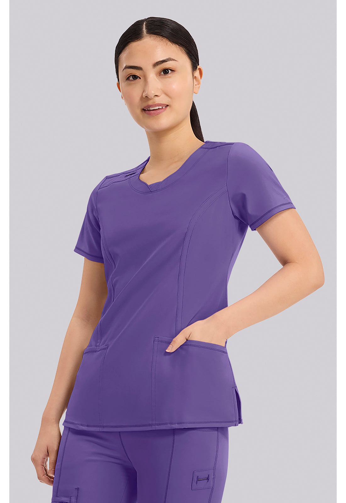 Infinity Round Neck Scrub Top