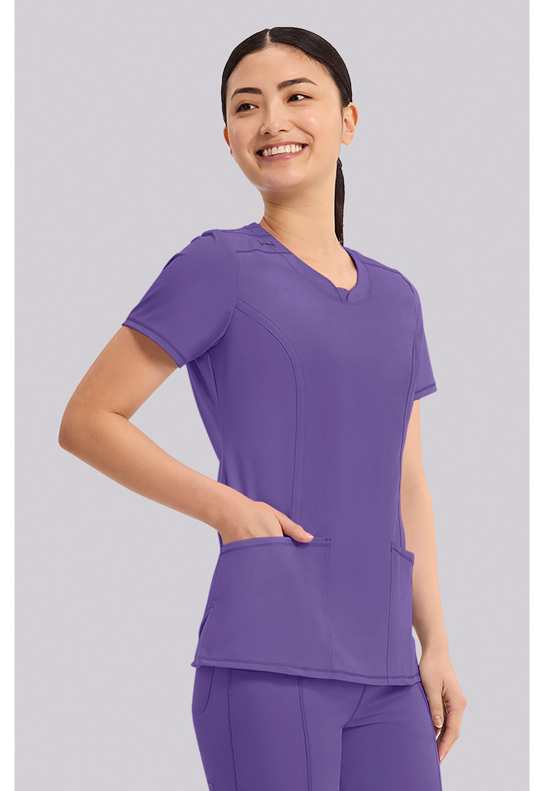 Infinity Round Neck Scrub Top