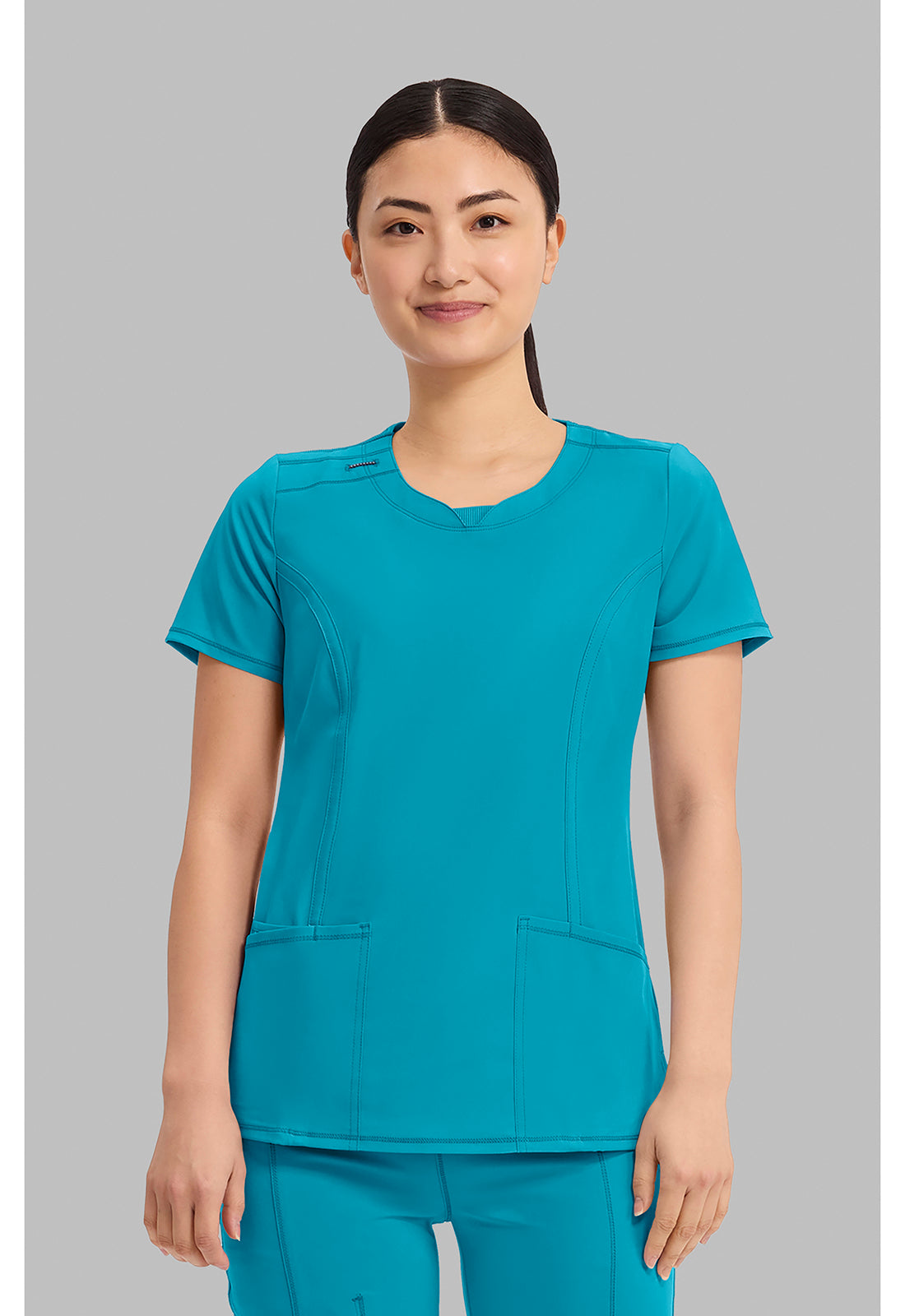 Infinity Round Neck Scrub Top
