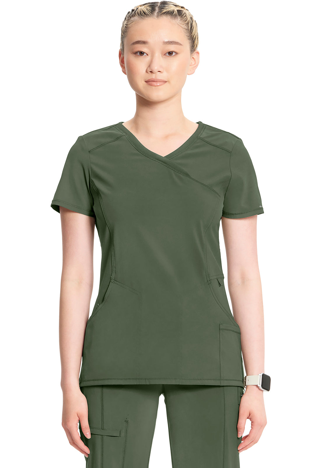 Infinity Mock Wrap Scrub Top Women's Scrub Top Cherokee Infinity