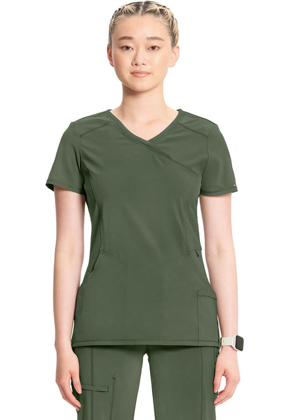 Infinity Mock Wrap Scrub Top Women's Scrub Top Cherokee Infinity