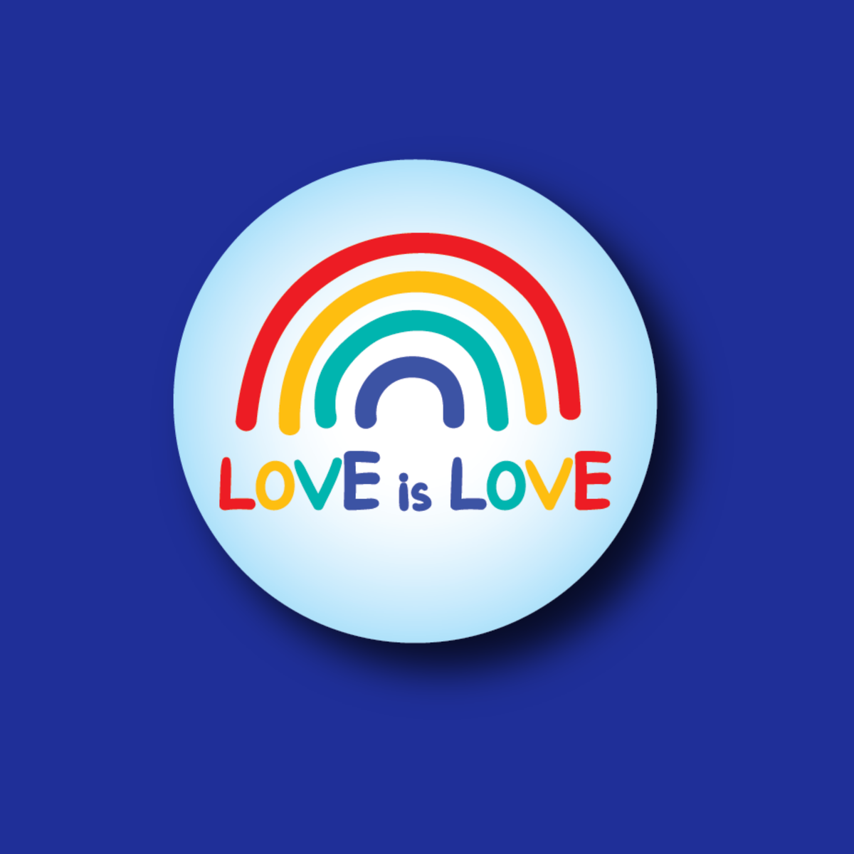 Interchangeable Badge Topper: Love is love