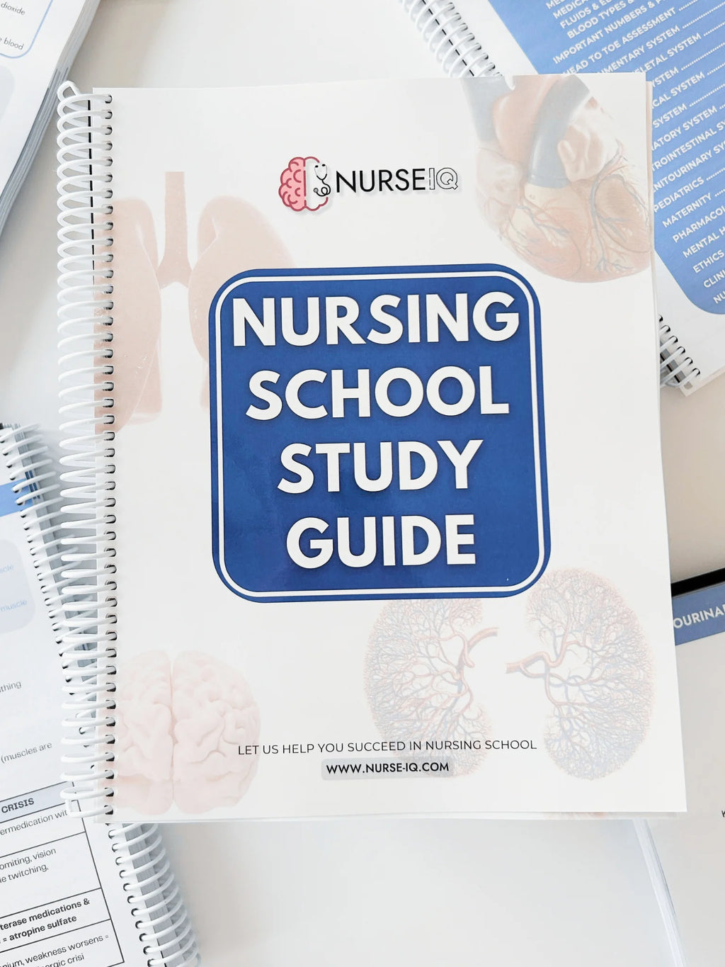 Front view of Nursing School Study Guide 2026 book