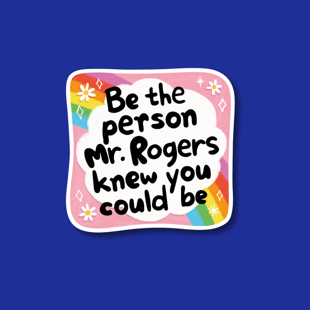 Interchangeable Badge Topper: Mr. Rogers