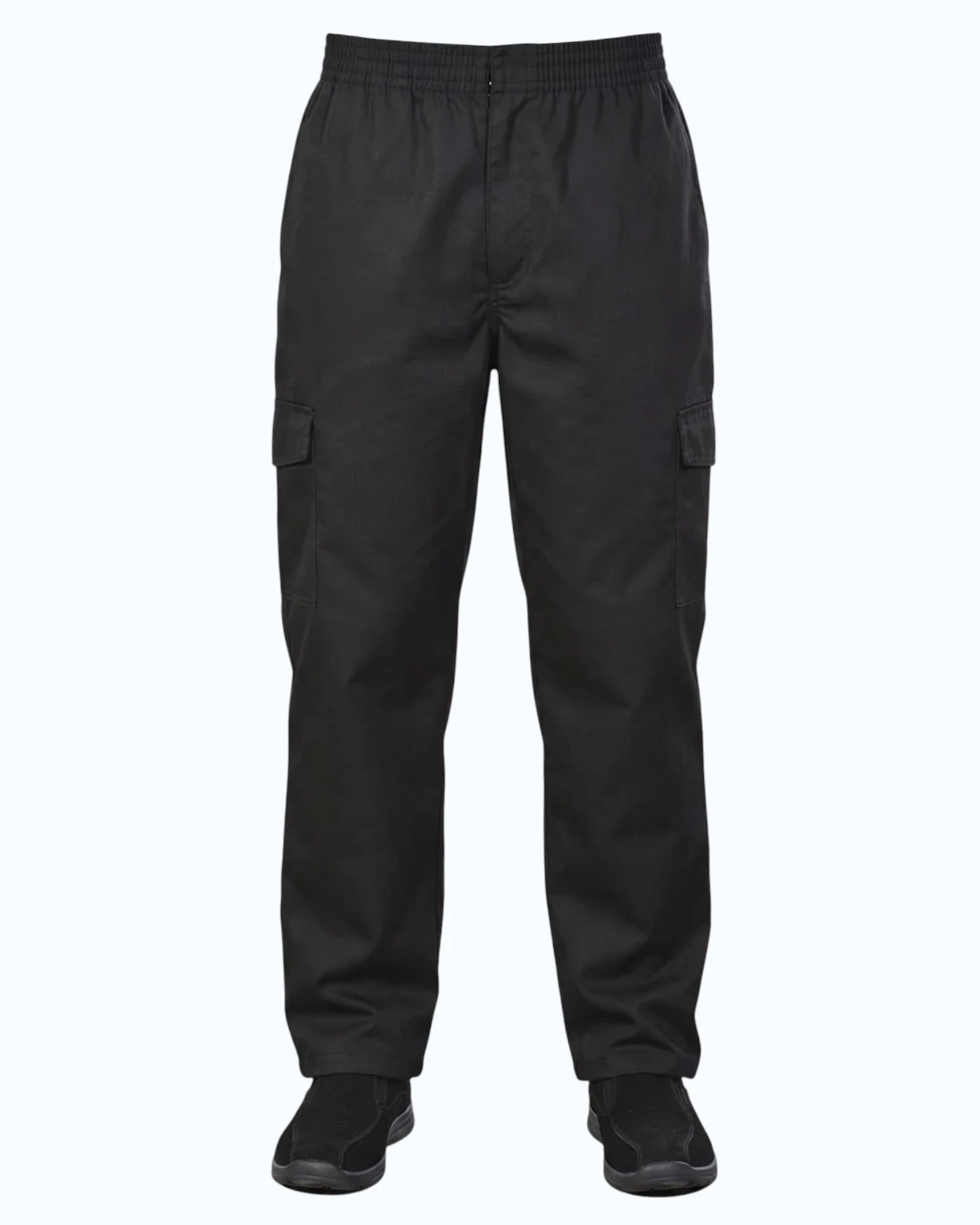 Premium Uniforms 3042 Cargo Chef pant in the colour black.