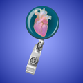 Badge Reel: Rose Opal Heart