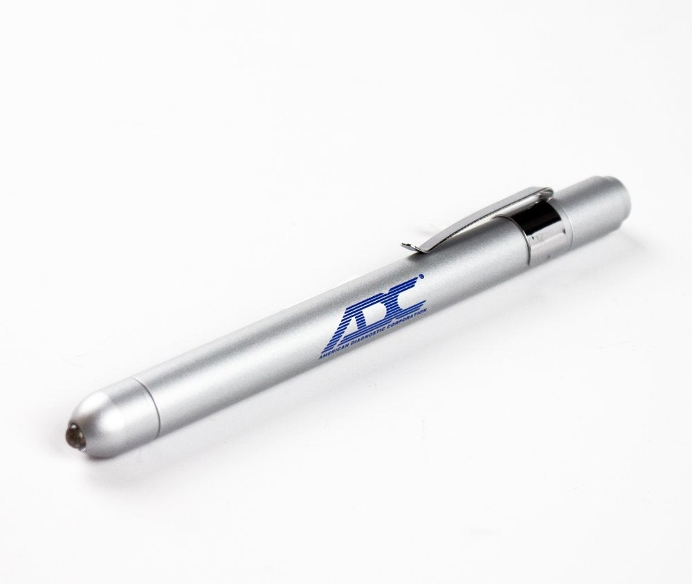Reusable Penlight with Pupil Gauge Pen Light ADC Silver