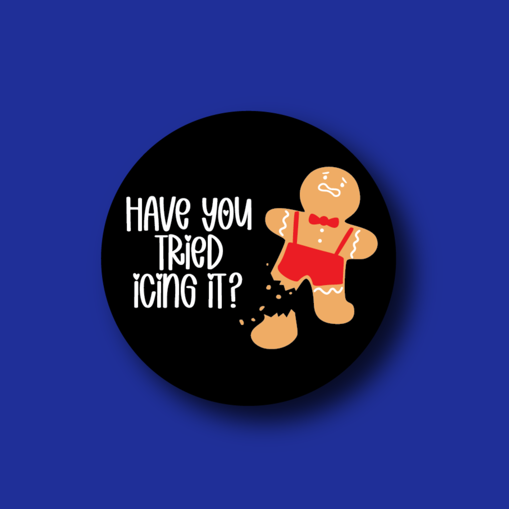 Interchangeable Badge Topper: Have you tried icing it?