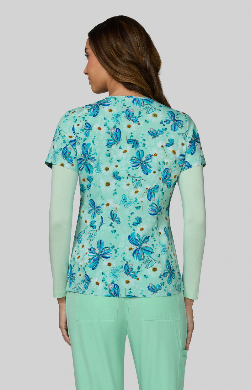 Spring Sprung Scrub Top