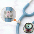 Pink Ribbon Breast Cancer Stethoscope Charm