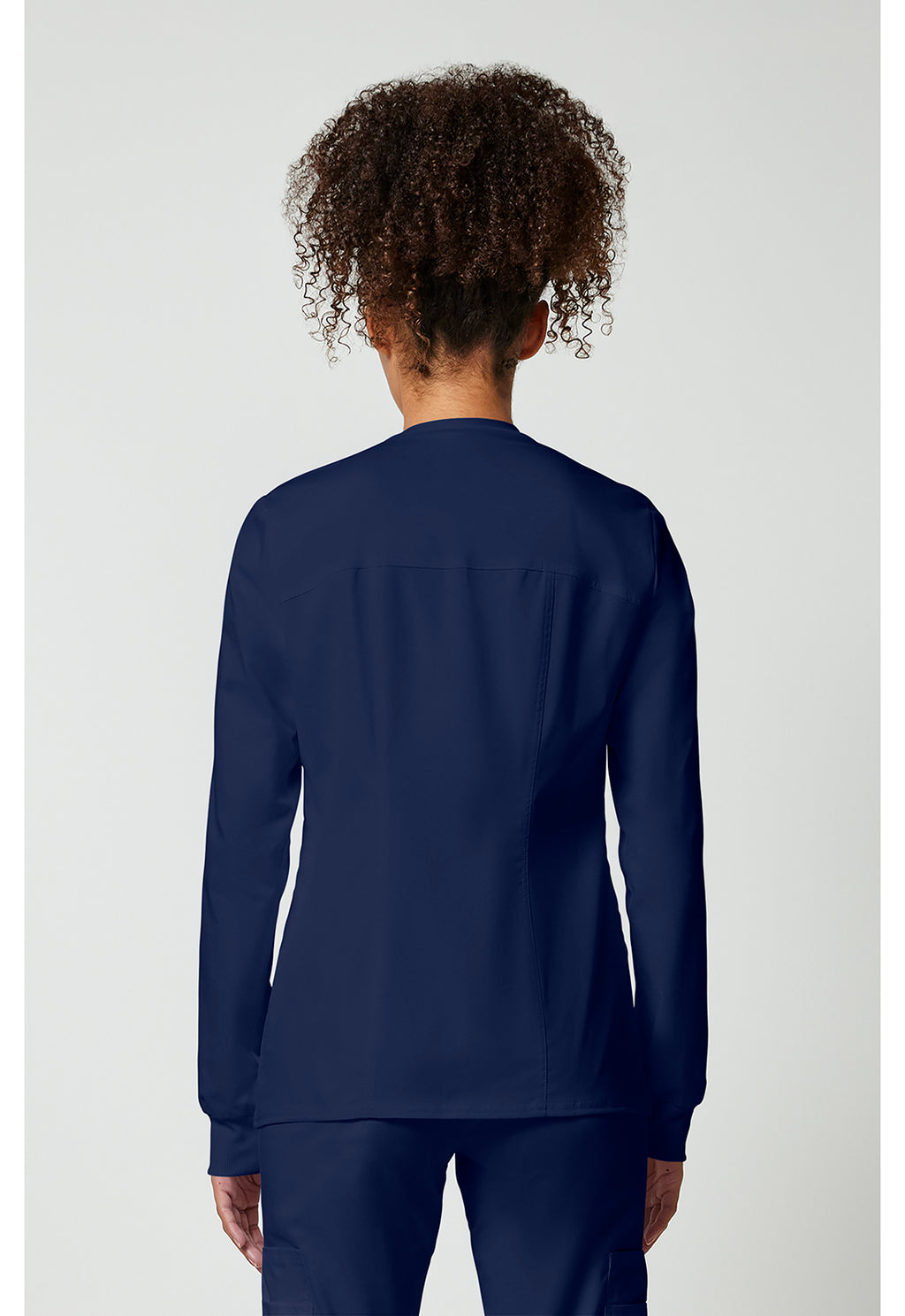 Zip Front Scrub Jacket – 3 Pockets, Knit Cuffs, Ultra Soft