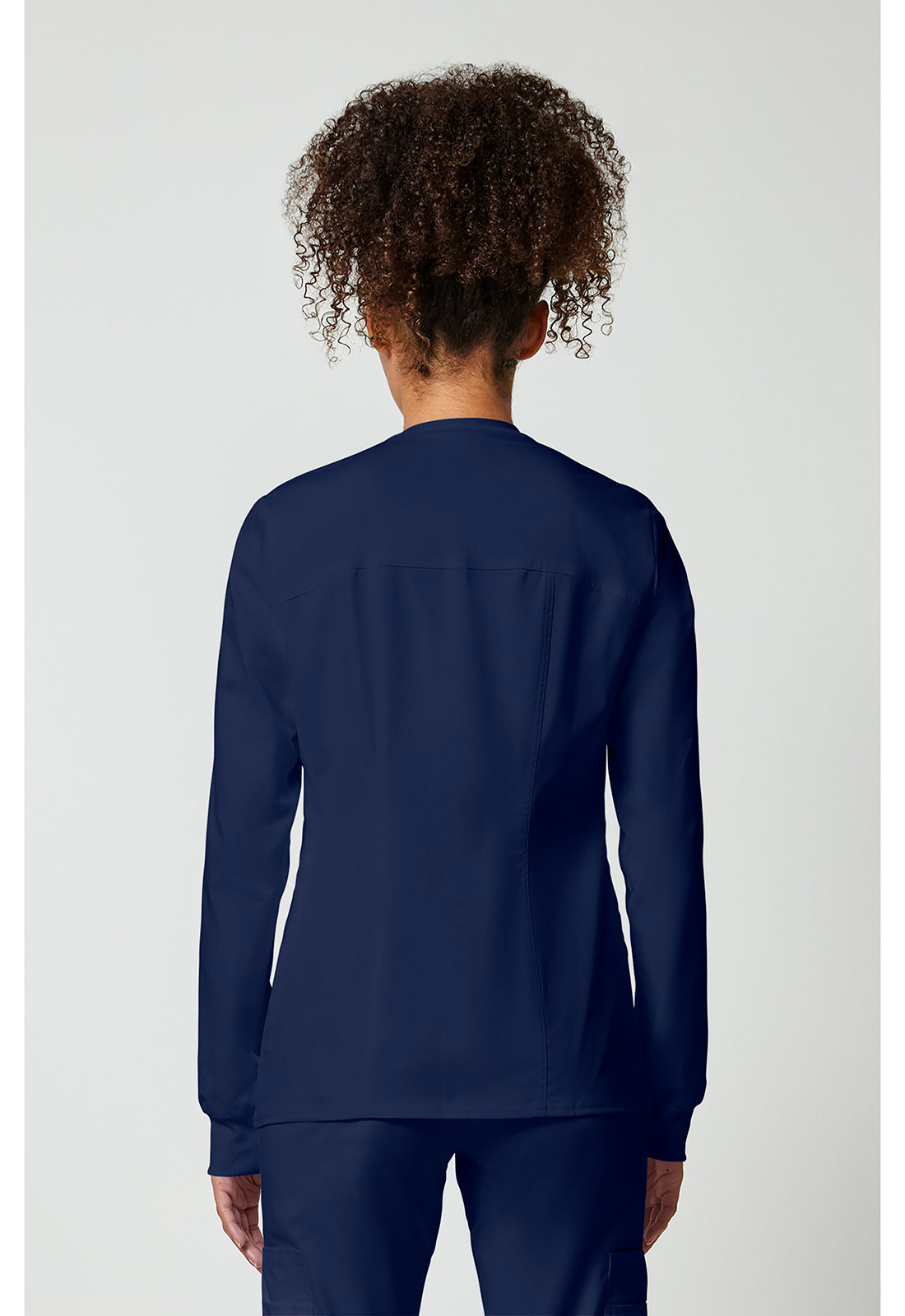 Zip Front Scrub Jacket – 3 Pockets, Knit Cuffs, Ultra Soft