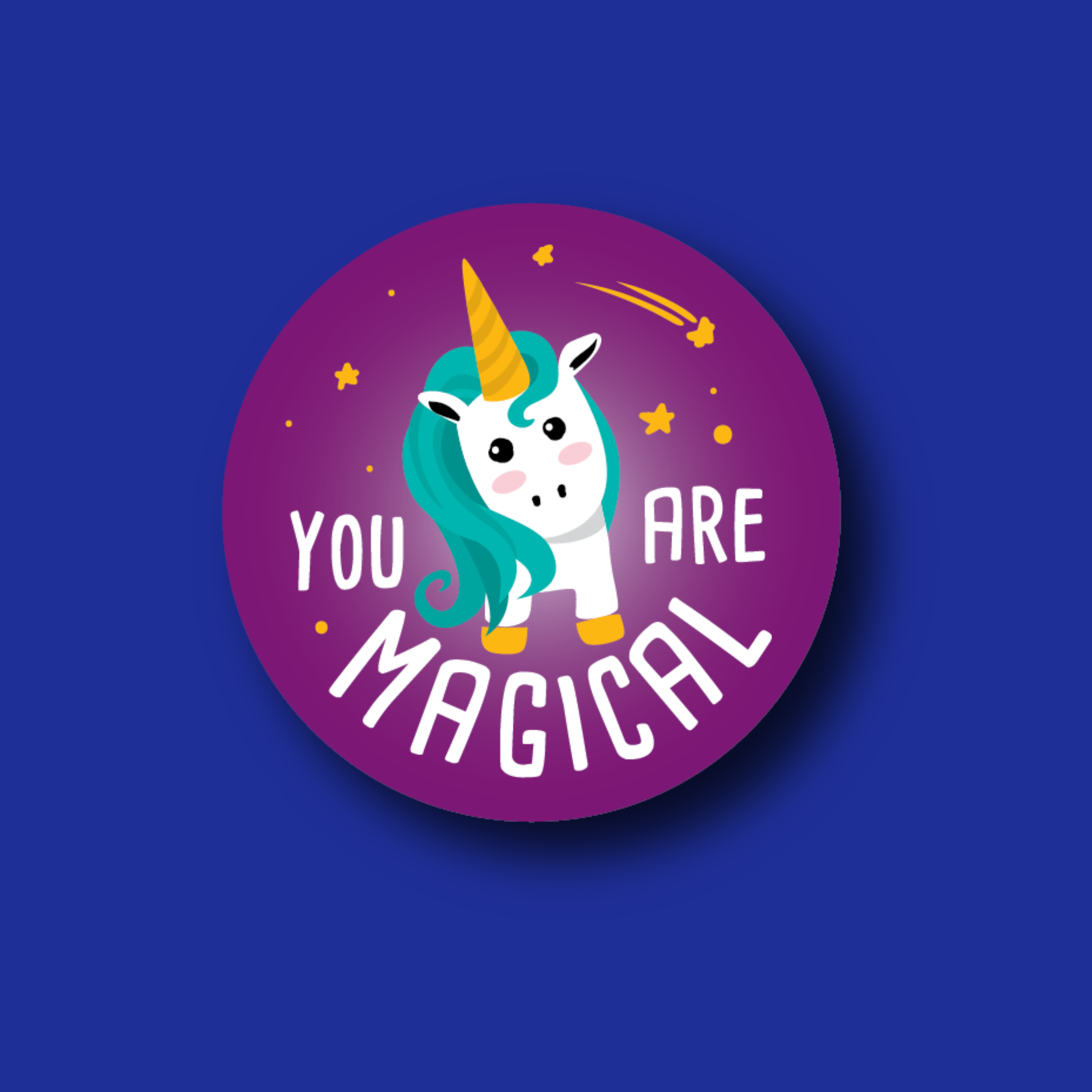 Interchangeable Badge Topper: You are magical
