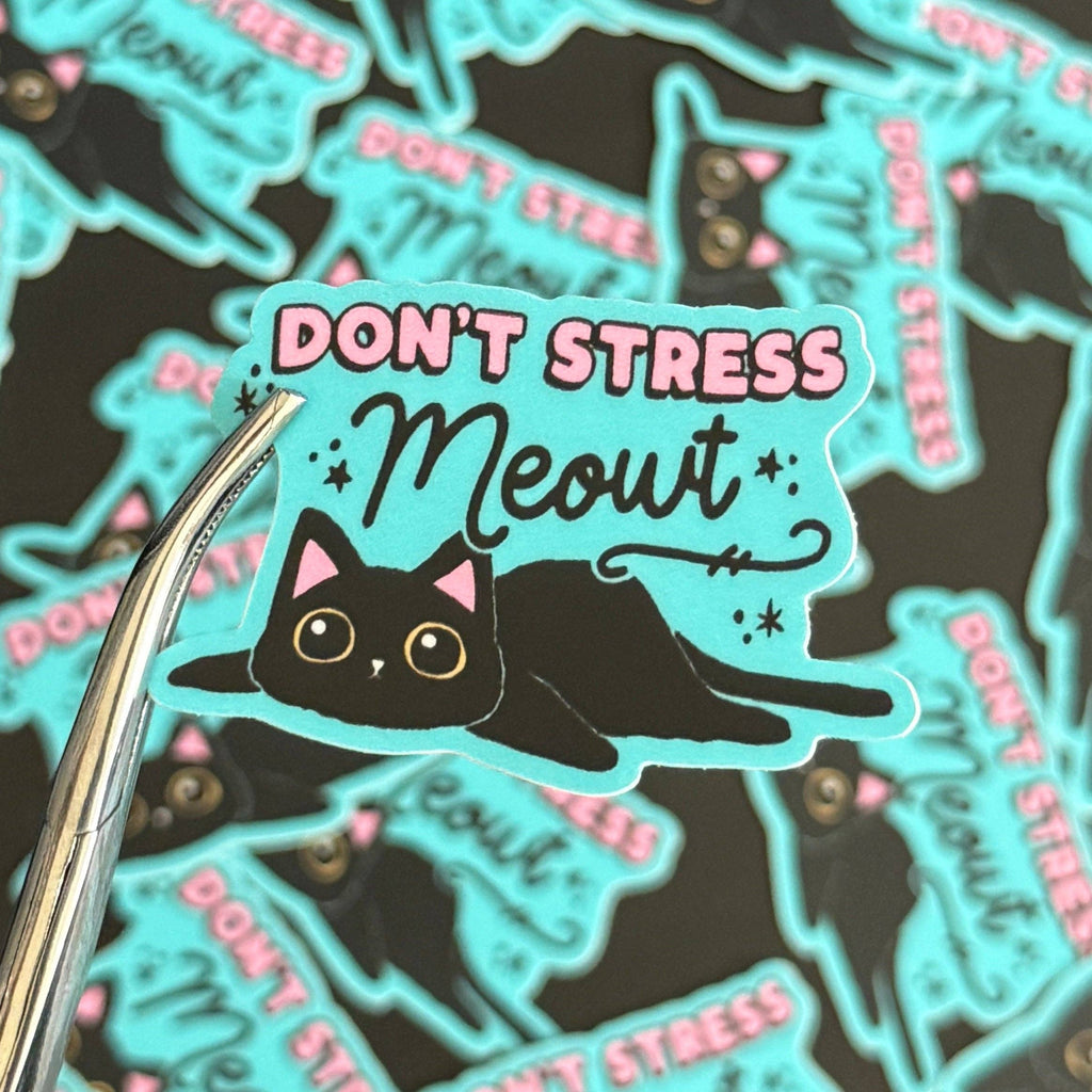 Nurse Sticker - Don't Stress Meowt - Weatherproof