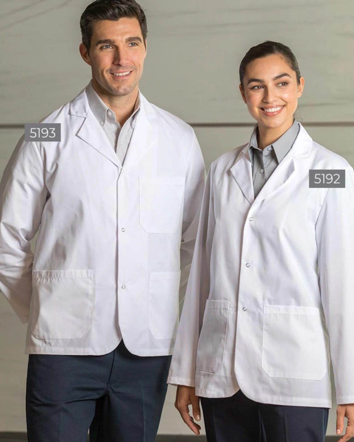 Poplin Counter Coats With Snaps