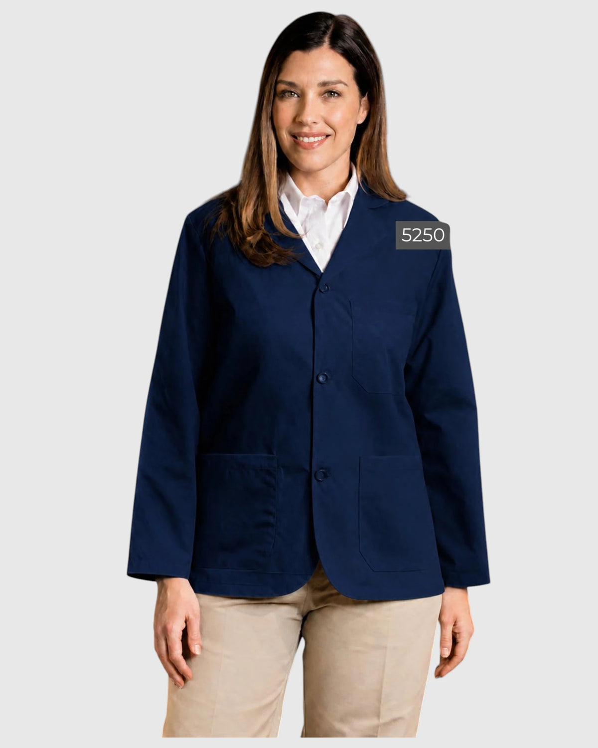 Poplin Counter Coat With Buttons