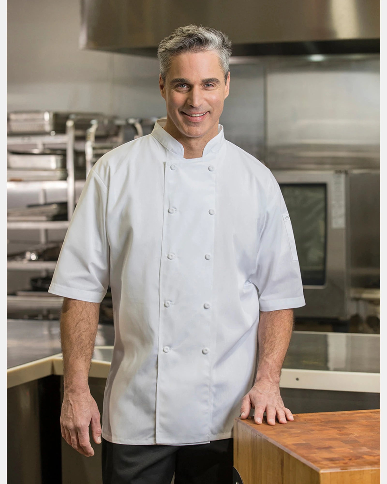 Aero Double-Breasted Chef Coat with Mesh Back Panel